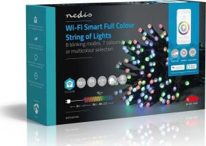 Dekoracja świąteczna Nedis Nedis WIFILX01C84 oświetlenie dekoracyjne Lekki łańcuch do dekoracji Czarny 84 lamp(y) LED 3,16 W G 8