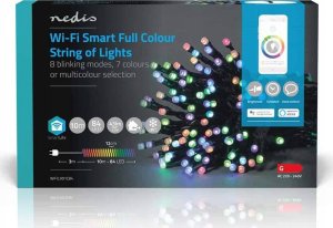 Dekoracja świąteczna Nedis Nedis WIFILX01C84 oświetlenie dekoracyjne Lekki łańcuch do dekoracji Czarny 84 lamp(y) LED 3,16 W G 9