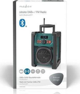 Radio Nedis Nedis RDDB3100GN radio Przenośny Analogowe i cyfrowe Czarny, Zielony 12