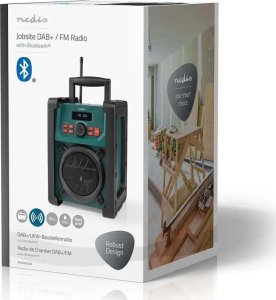 Radio Nedis Nedis RDDB3100GN radio Przenośny Analogowe i cyfrowe Czarny, Zielony 13