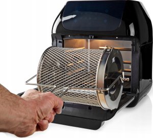 Frytkownica beztłuszczowa Nedis Nedis KAAFO300EBK frytkownica Pojedyńczy 12 l Autonomiczny 1500 W Frytkownica na gorące powietrze Czarny 3