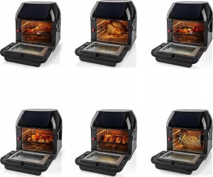 Frytkownica beztłuszczowa Nedis Nedis KAAFO300EBK frytkownica Pojedyńczy 12 l Autonomiczny 1500 W Frytkownica na gorące powietrze Czarny 7