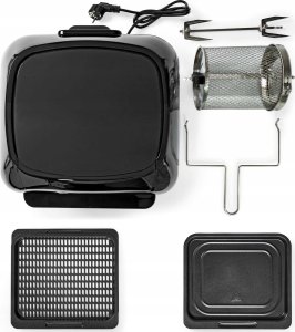 Frytkownica beztłuszczowa Nedis Nedis KAAFO300EBK frytkownica Pojedyńczy 12 l Autonomiczny 1500 W Frytkownica na gorące powietrze Czarny 8