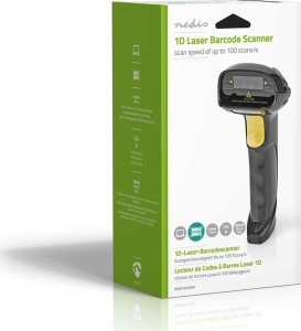 Czytnik kodów kreskowych Nedis Nedis BSCN1D100BK czytnik kodów kreskowych Moduł kodów kreskowych czytnik kodów kreskowych 1D Laser Czarny 7