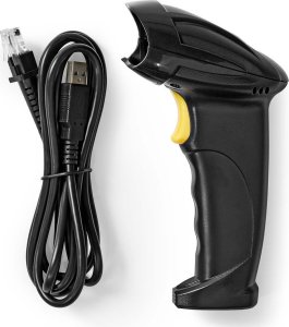 Czytnik kodów kreskowych Nedis Nedis BSCN1D100BK czytnik kodów kreskowych Moduł kodów kreskowych czytnik kodów kreskowych 1D Laser Czarny 8