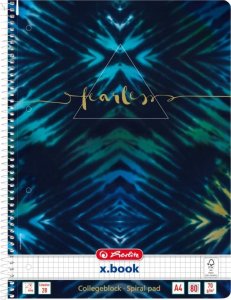 Herlitz Herlitz New Batik Fearless notatnik A4 80 ark. Niebieski, Granatowy (marynarski) 1