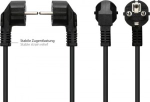 Kabel zasilający Alcasa Alcasa P0130-S075 kabel zasilające Czarny 7,5 m Wtyczka zasilająca typu E+F C13 panel 3