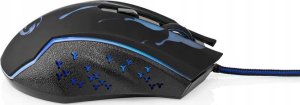 Mysz Nedis Nedis GMWD210BK myszka Po prawej stronie USB Typu-A Optyczny 3600 DPI 4