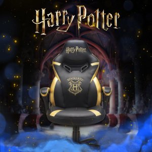 Krzesło biurowe Subsonic Subsonic Junior Hogwarts Fotel dla gracza Wyściełane siedzisko tapicerowane Czarny, Żółty 15
