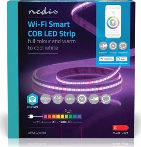 Nedis Nedis SmartLife Taśma led uniwersalna Wewnętrzna LED G 2 mm 1