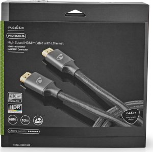 Kabel Nedis HDMI - HDMI 10m szary (CVTB34000GY100) 9