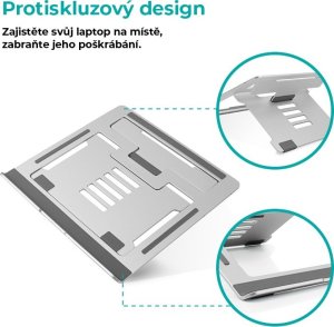 Misura Misura ME07 Podstawka pod notebooka i tablet Srebrny 39,6 cm (15.6") 6