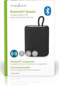 Głośnik Nedis Nedis SPBT2005BK głośnik przenośny / imprezowy Głośnik mono przenośny Czarny 5 W 7