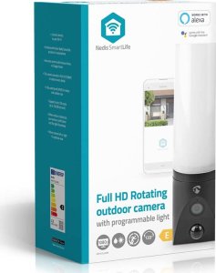 Nedis Nedis WIFICOL20BK kamera przemysłowa Sześcian Kamera bezpieczeństwa IP Zewnętrzna 1920 x 1080 px Sufit / Ściana 22