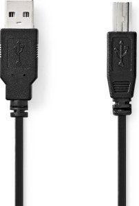 Kabel USB Nedis USB-A - USB-B 3 m Czarny (CCGL60100BK30) 1