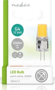 Nedis Nedis LBG4CL2 lampa LED Ciepłe białe 3000 K 2 W G4 F 2