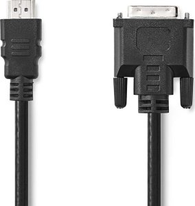 Adapter AV Nedis Nedis CCGL34800BK20 adapter kablowy 2 m HDMI Typu A (Standard) DVI-D Czarny 1