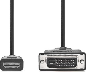 Adapter AV Nedis Nedis CCGL34800BK20 adapter kablowy 2 m HDMI Typu A (Standard) DVI-D Czarny 2