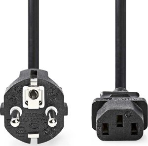 Kabel zasilający Nedis Nedis CEGL10030BK50 kabel zasilające Czarny 5 m CEE7/7 C13 panel 2