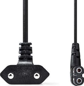 Kabel zasilający Nedis Nedis CEGL11055BK30 kabel zasilające Czarny 2 m CEE7/16 IEC 320 2