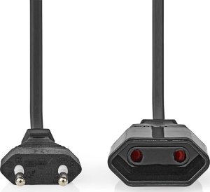 Kabel zasilający Nedis Nedis CEGL11085BK20 kabel zasilające Czarny 2 m CEE7/16 2
