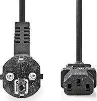 Kabel zasilający Nedis Nedis CEGL10000BK20 kabel zasilające Czarny 2 m ‎CEE 7/5 C13 panel 2