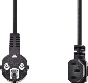 Kabel zasilający Nedis Nedis CEGL10020BK20 kabel zasilające Czarny 2 m Wtyczka zasilająca typu F IEC 320 2