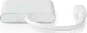 HUB USB Nedis Nedis CCGB64770WT01 stacja dokująca Przewodowa USB Type-C Biały 4