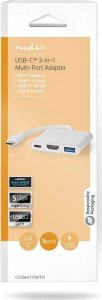 HUB USB Nedis Nedis CCGB64770WT01 stacja dokująca Przewodowa USB Type-C Biały 9