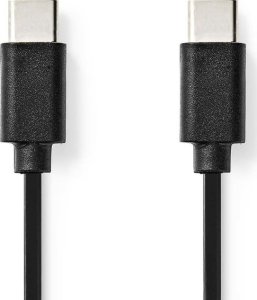 Kabel USB Nedis USB-C - USB-C 1 m Czarny (CCGL60700BK10) 1