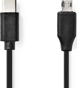 Kabel USB Nedis USB-C - micro-B 1 m Czarny (CCGL60750BK10) 1