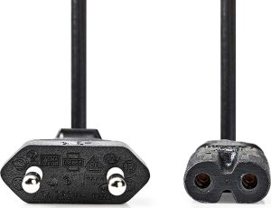 Kabel zasilający Nedis Nedis CEGL11940BK100 kabel zasilające Czarny 10 m CEE7/17 Wtyczka zasilająca typu C 4