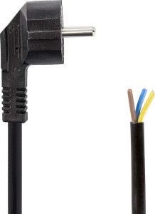 Kabel zasilający Nedis Nedis CEGL10700BK30 kabel zasilające Czarny 3 m CEE7/7 2