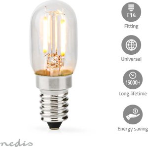 Nedis Nedis LBCHE14T25 lampa LED Biały 2700 K 2 W E14 3
