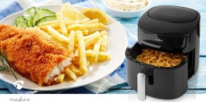 Frytkownica beztłuszczowa Nedis Nedis KAAF170BK frytkownica Pojedyńczy 7,2 l Autonomiczny 1800 W Frytkownica na gorące powietrze Czarny 10