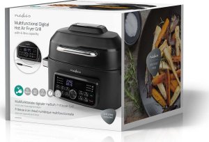 Frytkownica beztłuszczowa Nedis Nedis KAAFG600BK frytkownica Pojedyńczy 6 l Autonomiczny 1660 W Frytkownica na gorące powietrze Czarny 8