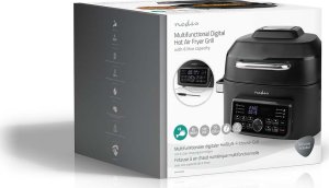 Frytkownica beztłuszczowa Nedis Nedis KAAFG600BK frytkownica Pojedyńczy 6 l Autonomiczny 1660 W Frytkownica na gorące powietrze Czarny 9