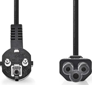 Kabel zasilający Nedis Nedis CEGL10100BK30 kabel zasilające Czarny 3 m Wtyczka zasilająca typu F IEC C5 2