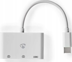HUB USB Nedis Nedis CCGB64785WT01 huby i koncentratory USB 2.0 Type-C 5000 Mbit/s Biały 3