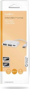 HUB USB Nedis Nedis CCGB64785WT01 huby i koncentratory USB 2.0 Type-C 5000 Mbit/s Biały 5