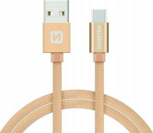 Kabel USB Swissten USB-A - micro-B 1.2 m Złoty (71521204) 1