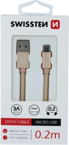 Kabel USB Swissten USB-A - micro-B 0.2 m Czerwony (71522106) 4
