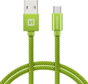 Kabel USB Swissten USB-A - micro-B 0.2 m Czerwony (71522106) 10