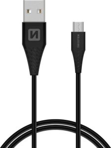 Kabel USB Swissten USB-A - microUSB 1.5 m Czarny (71504301) 1