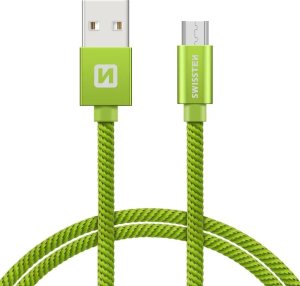 Kabel USB Swissten USB-A - micro-B 1.2 m Szary (71522202) 1