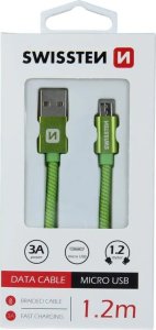 Kabel USB Swissten USB-A - micro-B 1.2 m Szary (71522202) 16