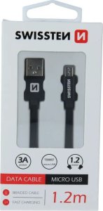 Kabel USB Swissten USB-A - micro-B 1.2 m Szary (71522202) 18