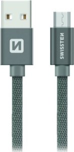 Kabel USB Swissten USB-A - micro-B 1.2 m Szary (71522202) 4