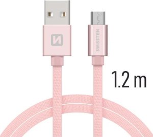 Kabel USB Swissten USB-A - micro-B 1.2 m Szary (71522202) 9