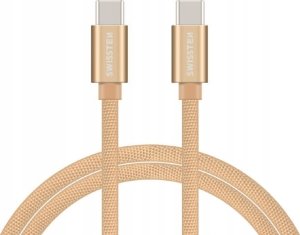 Kabel USB Swissten USB-C - USB-C 1.2 m Złoty (71527204) 1